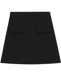 Theory - Twill Pocket Mini Skirt - Lyst