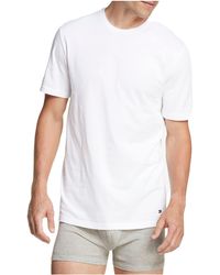 Tommy Hilfiger - Cotton Classics Short Sleeve Crew Neck 3-pack White Xl - Lyst
