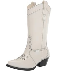 DKNY - Essential Smooth Metallic Leather Boot Combat - Lyst
