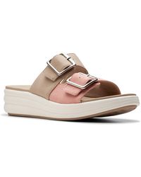 Clarks - Drift Buckle Slide Sandal - Lyst
