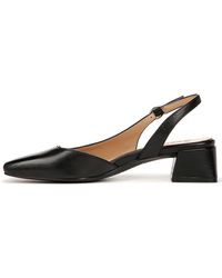 Naturalizer - S Jayla Low Heel Slingback Dress Shoe Black Leather 5 M - Lyst