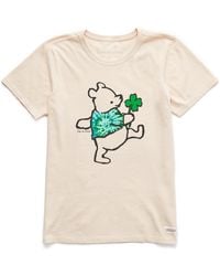 Life Is Good. - Short Sleeve Crusher Crew Neck Winnie With Clover Graphic T-shirt - Lyst