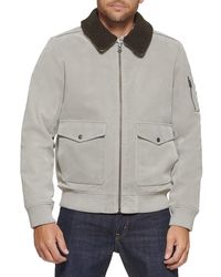 Levi's Cotton Indigo Lyon Bomber Jacket 