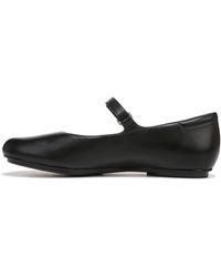 Naturalizer - S Maxwell-mj Mary Jane Round Toe Ballet Flats Black Leather 6 M - Lyst