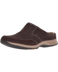 rockport suede clogs