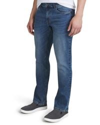 Quiksilver - 5 Pocket Straight Fit Stretch Waist Denim Jeans - Lyst