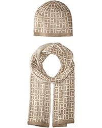 tommy hilfiger hat and scarf set womens