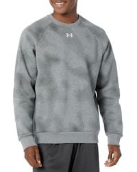 Under Armour - S Rival Fleece Printed Crew, - Lyst