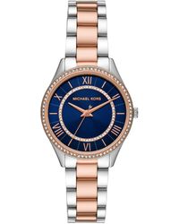 Michael Kors - Lauryn Three-hand Two-tone Stainless Steel Watch - Lyst