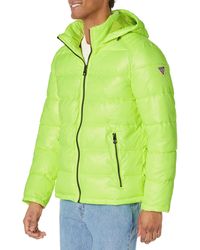 Guess - Mid-weight Puffer Jacket With Removable Hood - Lyst