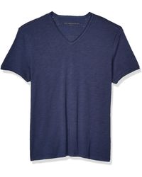 John Varvatos - Star Usa Mens Miles Short Sleeve Slub V-neck With Cut Raw Edge T Shirt - Lyst