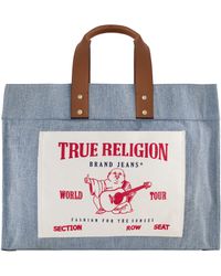 True Religion - Tote, Mini Travel Shoulder Bag, Denim - Lyst