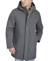 Dockers - Softshell Mid-length Hooded City Coat - Lyst