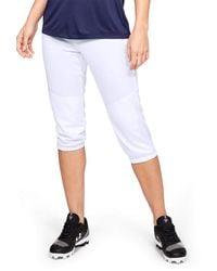 Under Armour - Softball Cropped Pants - Lyst