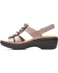 Clarks - Womens Airabell Mid Heeled Sandal - Lyst