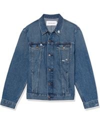 Calvin Klein - Essential Denim Trucker Jacket - Lyst