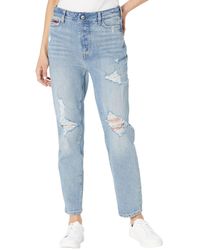 Tommy Hilfiger - Adaptive Distressed Mom Fit Jean With Magnetic Fly - Lyst