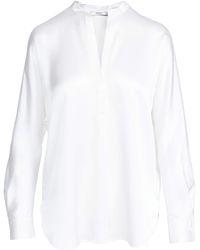 Vince - S Band Collar Blouse - Lyst