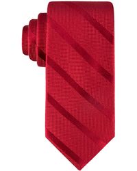 Tommy Hilfiger - Classic Solid Textured Stripe Tie Necktie - Lyst