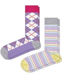 Happy Socks - 2-pack Argyle Socks - Lyst