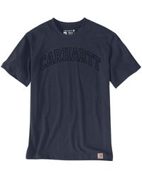 Carhartt - Big & Tall Relaxed Fit Heavyweight Short-sleeve Logo Graphic T-shirt - Lyst
