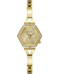 Guess - Gold-tone G-link Champagne Dial Gold-tone - Lyst
