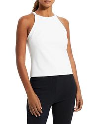 Theory - Womens Cropped Halter.preci Blouse - Lyst