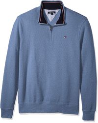 tommy hilfiger quarter zip sweatshirt