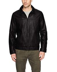 tommy hilfiger leather coat
