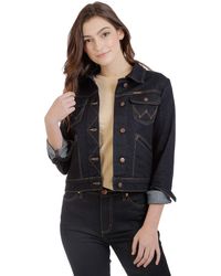 wrangler leather jacket womens