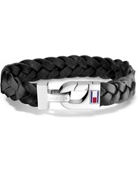tommy hilfiger leather bracelet