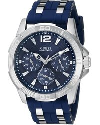 guess iconic silicone sport watch