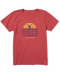 Life Is Good. - Standard Crusher Graphic T-shirt I'll Be Watching You Dog - Lyst