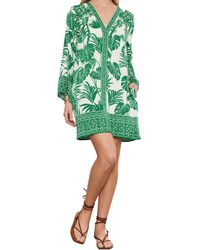 Velvet By Graham & Spencer - Emella Palm Print Dress - Lyst