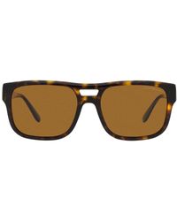 Emporio Armani - Ea4197f Low Bridge Fit Rectangular Sunglasses - Lyst