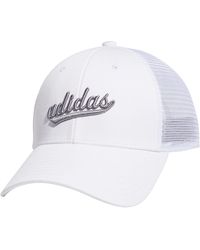 adidas - Mesh Back Snapback Cap Adjustable Fit Trucker Hat - Lyst