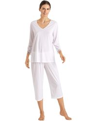 HANRO Womens Ayana 3/4 Sleeve Pajama Set HANRO Womens Ayana 3/4 Sleeve Pajama Set