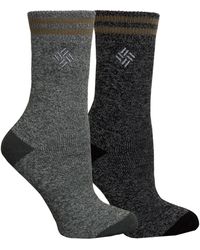 Columbia - Sports Fleece Lined Thermal Crew Socks 2-pack - Lyst