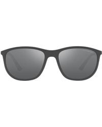 Emporio Armani - Ea4201f Low Bridge Fit Square Sunglasses - Lyst
