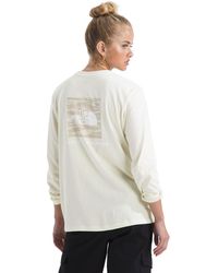The North Face - Evolution Box Nse Fill Light Long-sleeve Tee | Regular Fit Cotton Shirt With Logo Graphic - Lyst