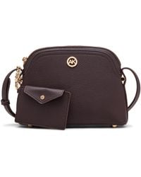 Anne Klein - S Dome Crossbody With Detachable Card Case - Lyst