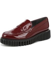Franco Sarto - Flexa Roma Loafer Dark Red Patent Faux Leather 6.5 M - Lyst