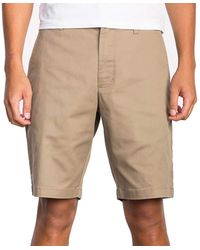 RVCA - Mens The Weekend Stretch Chino Flat Front Shorts - Lyst