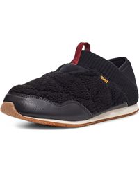 Teva - Reember Moc Fleece Trainers Black - 4 Uk - Lyst