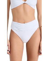 Ramy Brook - Standard Ivo High Waisted Ruched Bikini Bottom - Lyst
