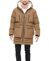 Tommy Hilfiger - Heavyweight Quilted Sherpa Hooded Parka - Lyst