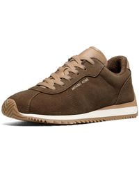 MICHAEL Michael Kors - Rhodes Two-Tone Suede Trainer - Lyst