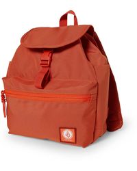 Volcom Stone Drawstring Rucksack Backpack - Orange
