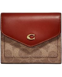 COACH - Color-block Coated Canvas Signature Wyn Small Wallet - Lyst