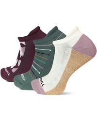 Merrell - Adult's And Recycled Everyday Half Cushion Socks-3 Pair Pack-hiking Arch Support Breathable Mesh - Lyst
